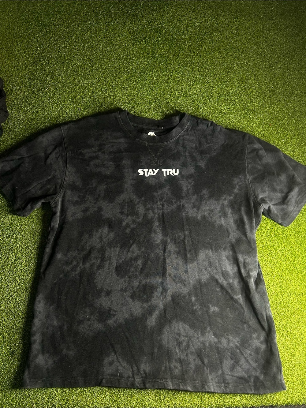 truwolf Black Tie-Dye Graphic Tee
